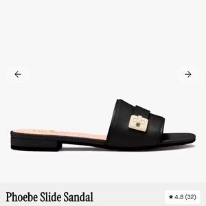 Kate Spade Phoebe Black Slide Sandal Size 7.5 NWT